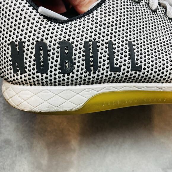 NOBULL Outwork Athletic Running‎ Shoes Sneakers Womens 7.5 Black White - Picture 4 of 12